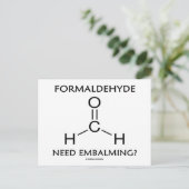 Formaldehyde moet worden gebalanceerd? (Chemische  Briefkaart (Staand voorkant)