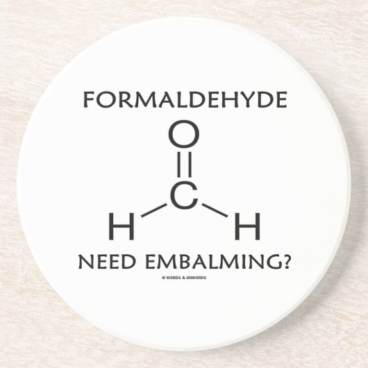 Formaldehyde moet worden gebalanceerd? (Chemistry Zandsteen Onderzetter (Voorkant)