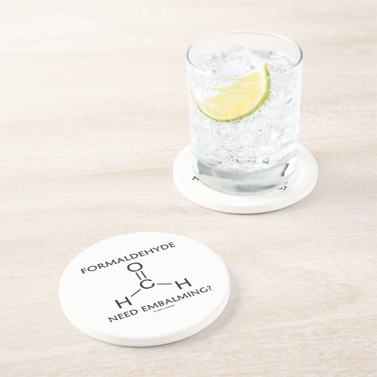 Formaldehyde moet worden gebalanceerd? (Chemistry Zandsteen Onderzetter (Zijkant)