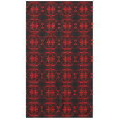 Formas em vermelho 'flutuando' sobre fundo preto. tafelkleed (Voorkant)