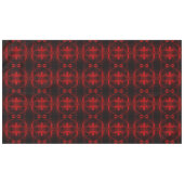 Formas em vermelho 'flutuando' sobre fundo preto. tafelkleed (Voorkant (Horizontaal))