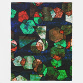 Formas geométricas onregelmatigares e textura defo fleece deken (Voorkant)