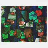 Formas geométricas onregelmatigares e textura defo fleece deken (Voorkant (Horizontaal))