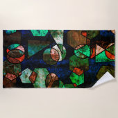 Formas geométricas onregelmatigares e textura defo strandlaken (Voorkant)