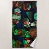 Formas geométricas onregelmatigares e textura defo strandlaken (Voorkant)