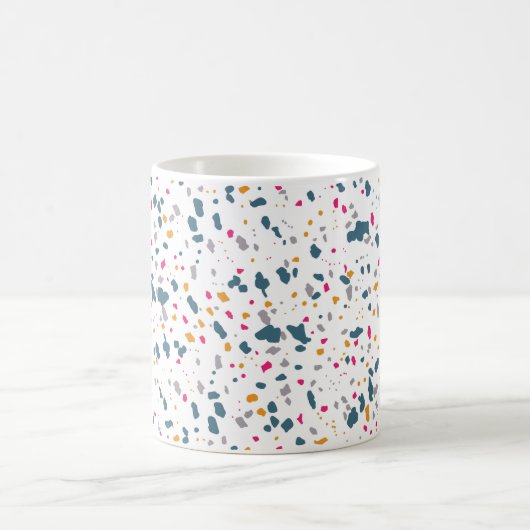 Formas modernas azules y rosas koffiemok (Center)