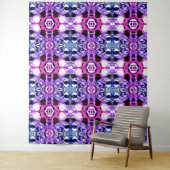 Formas se misturando do azul claro ao roze. wandkleed (In situ)