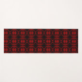 Forma's, 'traços vermel hos flutuam' em fundo pret yogamat (Voorkant (horizontaal))