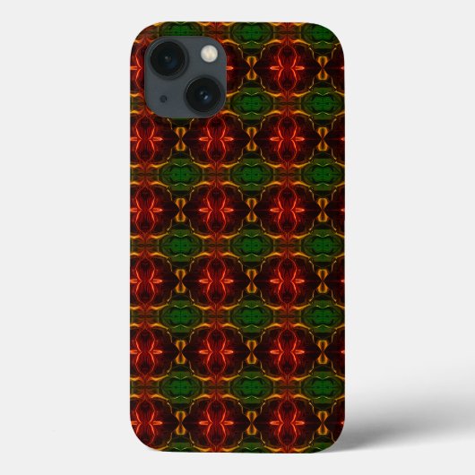 Forma's, "traços vermel hos flutuam", em fundo ver Case-Mate iPhone case (Achterkant)