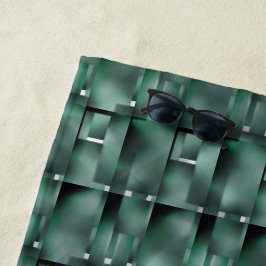 Formaten van rechthoeken in groenen, in het donker strandlaken