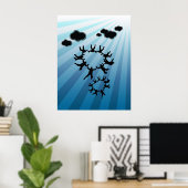 Formatie Skydive Poster (Thuiskantoor)