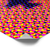 Formation of F16s in Orange. Pop Art Poster (Hoek)