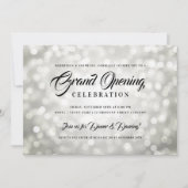 Formeel bedrijf grote opening Zilveren Lichten Kaart (Voorkant)