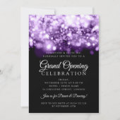 Formeel bedrijf Grote OpeningsPaars Kaart (Voorkant)