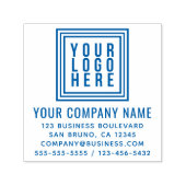 Formeel bedrijfs- of bedrijfs-Logo-retouradres Zelfinktende Stempel (Design)