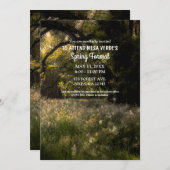 Formeel bijtende bosboomstam kaart (Voorkant / Achterkant)