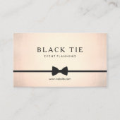 Formeel Black Stropdas Event Planner Gold (geen gl Visitekaartje (Voorkant)