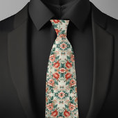 formeel bloemmotief stropdas