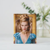  formeel blond vrouw Briefkaart (Staand voorkant)