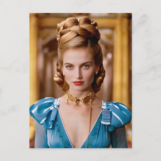  formeel blond vrouw Briefkaart (Voorkant)