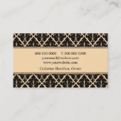 Formeel DamasVisitekaartje Visitekaartje (Achterkant)