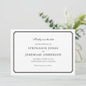 Formeel De datum opslaan Kaart (Staand voorkant)