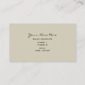 Formeel Draag Boutique - Volledige bruiloft Visitekaartje (Achterkant)