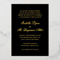 Formeel Elegant Black Traditional Wedding Gold