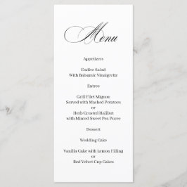 Formeel Elegant Kalligrafie Menu