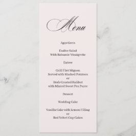 Formeel Elegant Kalligrafie Menu