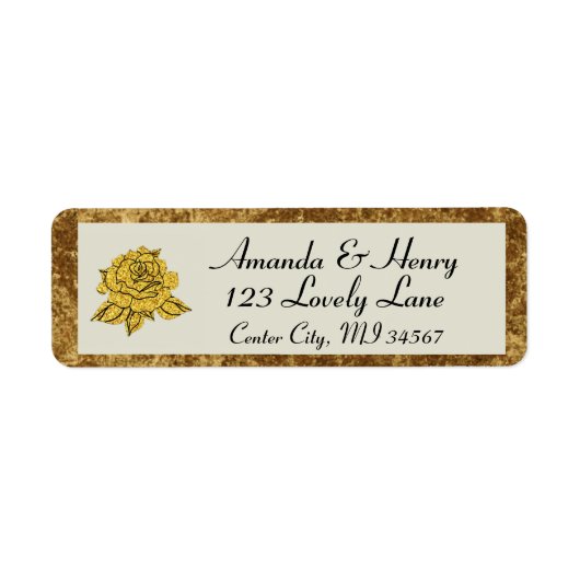 Formeel Eligant RSVP Retouradres Etiket (Voorkant)