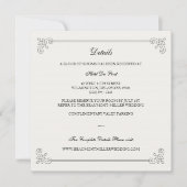 Formeel Ellegant | Informatiekaart voor gasten Aankondiging (Voorkant)