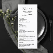 Formeel en Elegant Bruiloft Menu