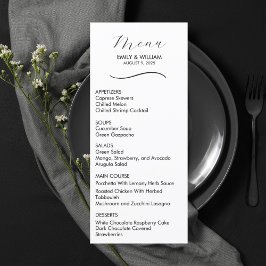 Formeel en Elegant Bruiloft Menu