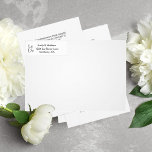 Formeel en Elegant retouradreslabel Etiket<br><div class="desc">Formeel en Elegant retouradreslabel</div>