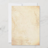 Formeel en klassiek 50 verjaardagsfeest kaart (Achterkant)