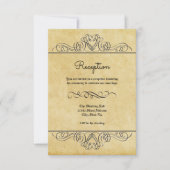 Formeel flourish - Opvanguitnodiging Kaart (Voorkant)