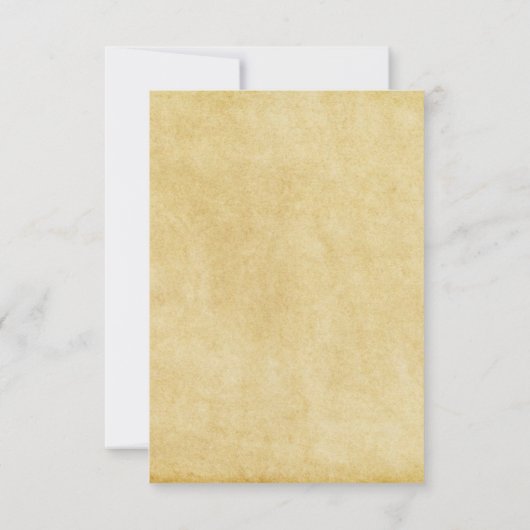 Formeel flourish - Opvanguitnodiging Kaart (Achterkant)