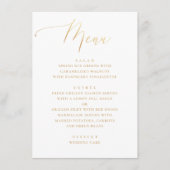 formeel goudscript | Minimalistische elegante brui Menu (Voorkant)