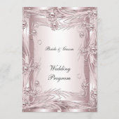 Formeel huwelijksprogramma programmakaart (Achterkant)