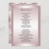 Formeel huwelijksprogramma programmakaart (Voorkant / Achterkant)