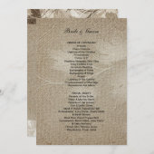 Formeel huwelijksprogramma programmakaart (Voorkant / Achterkant)