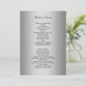 Formeel huwelijksprogramma programmakaart (Staand voorkant)