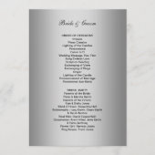 Formeel huwelijksprogramma programmakaart (Voorkant)