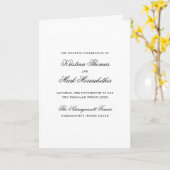 Formeel Katholiek Trouwprogramma Boekje Kaart (Gele Bloem)