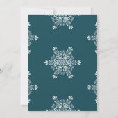 Formeel kerstfeest kaart (Achterkant)