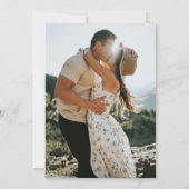 Formeel Klassiek Script Elegant RSVP Bruiloft Kaart (Achterkant)