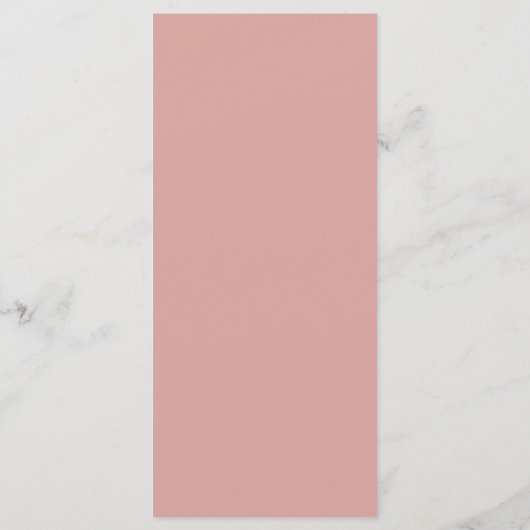 Formeel Klassiek Stof Roze Rand Script Bruiloft Menu (Achterkant)