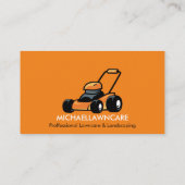 Formeel landschapstuinbouwwerk in Lawnmower Visitekaartje (Achterkant)