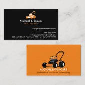 Formeel landschapstuinbouwwerk in Lawnmower Visitekaartje (Voorkant / Achterkant)